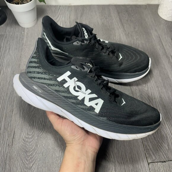 Hoka One One Mens Mach 5 1127893 BCSTL Black Running Shoes Sneakers Size 11 D main image 10